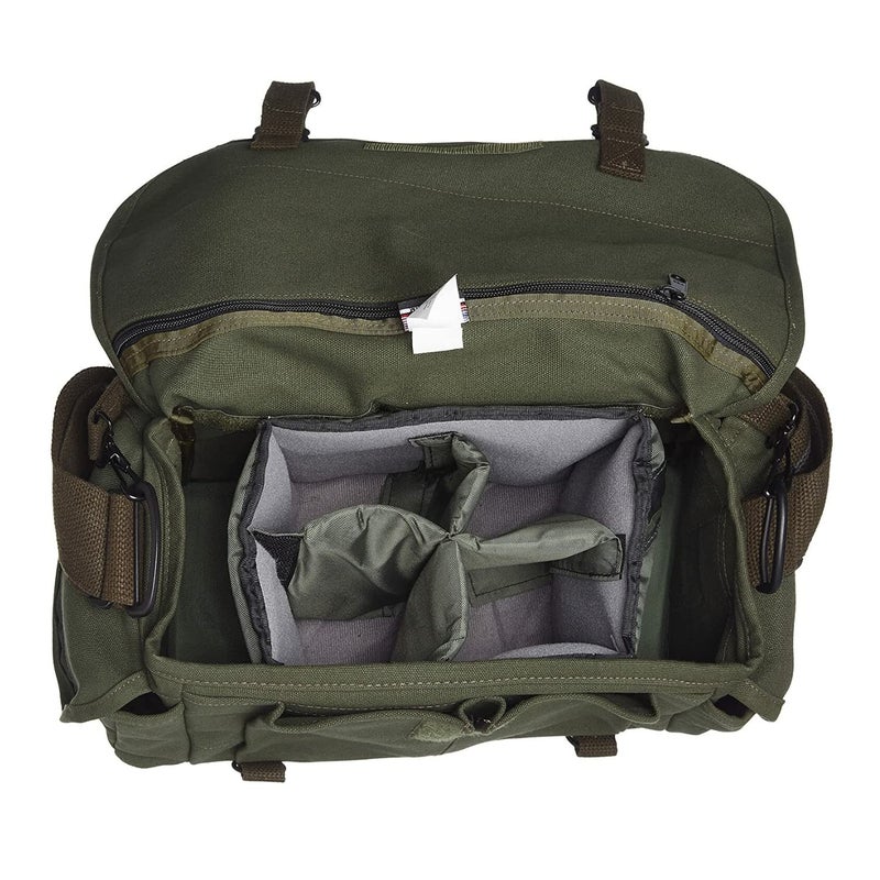 Domke F-2 original shoulder bag 700-02D (Olive) for Canon, Nikon, Sony, Leica, Fujifilm & Olympus DSLR or Mirrorless Cameras with Space for Multiple Lenses Up to 300mm and Accessories - Image 2