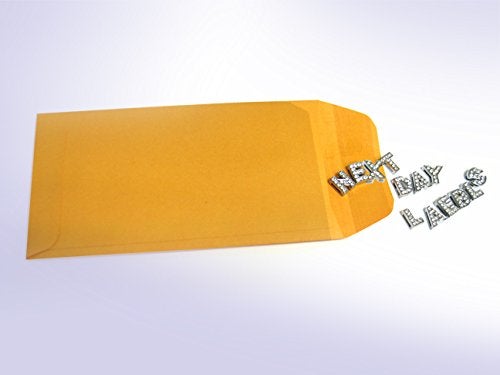 NextDayLabels أظرف العملات #7 من NextDay - عبوة 500 - أظرف نقود بنية من كرافت مع لاصق لتخزين النقود، العملات، المجوهرات، أو الأجزاء الصغيرة - ورق كرافت بني متين للاستخدام المنزلي، المكتبي، أو التجاري - صنع في الولايات المتحدة الأمريكية - Image 5