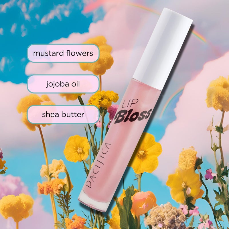 Pacifica Plumping Lip Gloss - Lip Bloss Tinted Lip Balm Treatment - Berry Flavored - Moisturizing, High-Shine, Long-Lasting Shine, Vegan & Cruelty-Free, 0.14 Fl Oz, Light Pink - Image 2