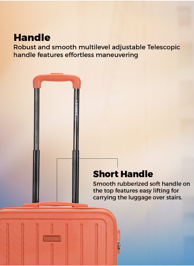 Stargold Single Hardside Spinner 4 Wheels Cabin Trolley Luggage With Number Lock 16 Inches  - Image 2