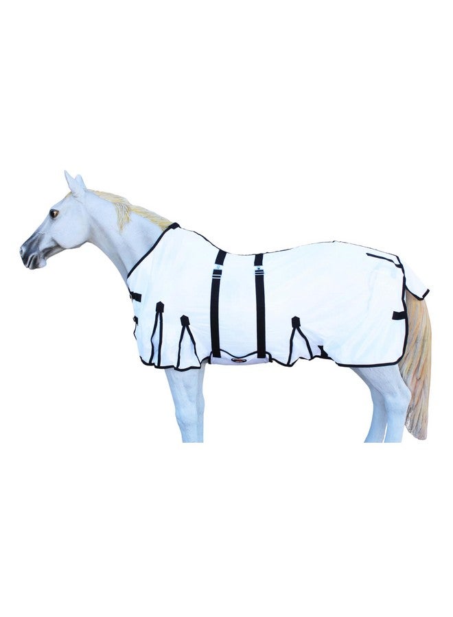 تشالنجر ملاءة CHALLENGER خفيفة الوزن صيفية من شبكة الخيول مقاس 76 بوصة، لون أبيض، 73408B - Image 1