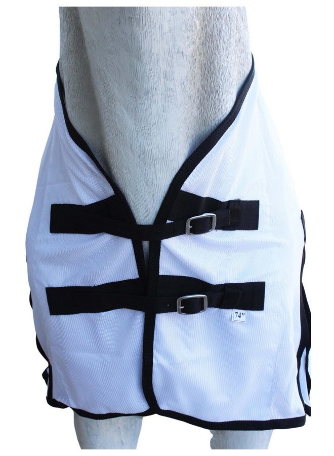 تشالنجر ملاءة CHALLENGER خفيفة الوزن صيفية من شبكة الخيول مقاس 76 بوصة، لون أبيض، 73408B - Image 2