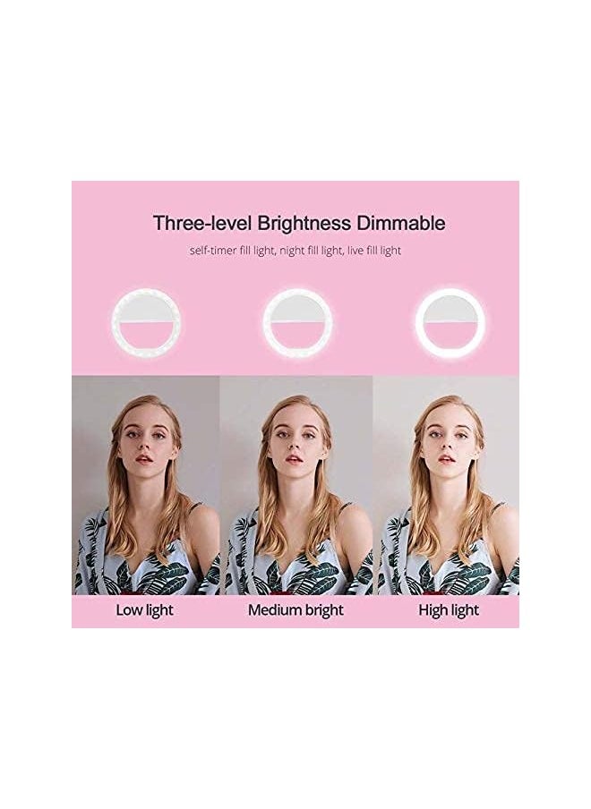 Odin - Mobile Phone Straps Selfie Led Ring Lumiere Portable Light Enhancing Photography Clip Lamp Mobile Phone Selfie Led Auto Flash Smartphone Ring Flash Blue - Image 1