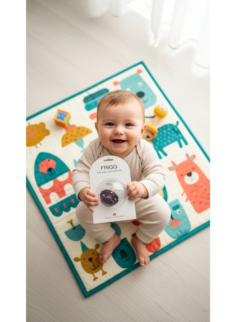 FRIGG Natural Latex Baby Pacifier | Size 1 (0–6 Months) | BPA-Free, Orthodontic Soother | Designed & Made in Denmark - Image 5