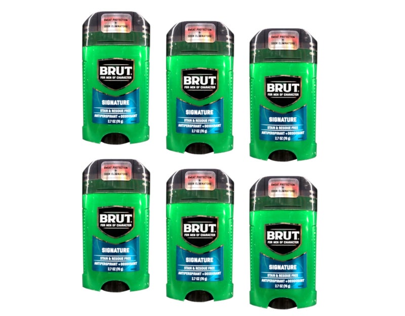 Brut Signature Antiperspirant + Deodorant 2.7 Ounce (Pack of 6) - Image 1