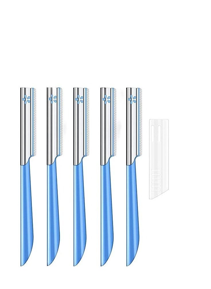 Captaintech Eyebrow Razors Eyebrow scraper Women Facial Razor for Hair Removal Dermaplaning Tool Trimmer Womens Fine Hair Remover Eyebrow Razors 