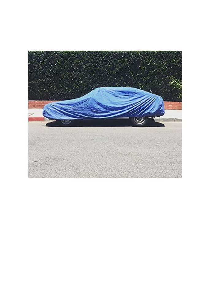 Beorol Beorol Multipurpose Waterproof Ground Cover Tent Shelter Dust-proof Rain Cover Tarpaulin Sheet with Aluminum Rings (6X10 Meter)  - Image 2