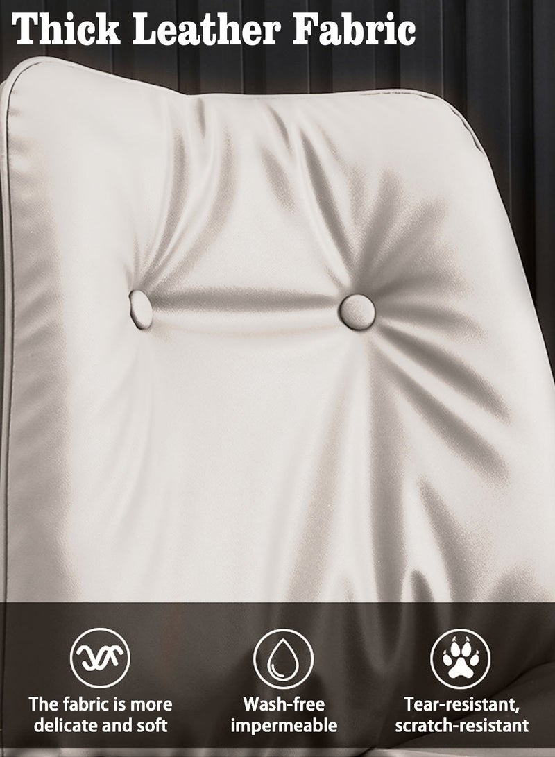 ايكي ايك كرسي طعام، كرسي عصري مريح بمسند ظهر من طبقتين وأرجل معدنية، كراسي استرخاء لغرفة المعيشة أو المطبخ أو المكتب - Image 3