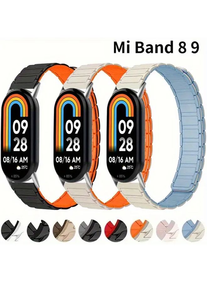 Antique White Mist Blue Magnetic Strap Quick Release Replacement Wristband for Smartwatch - Image 1