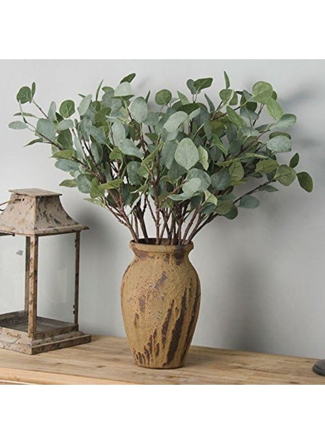 Supla Supla 3 Pcs Artificial Silver Dollar Eucalyptus Leaf Spray in Green 255 Tall Artificial Greenery Holiday Greens Christmas Greenery  - Image 5