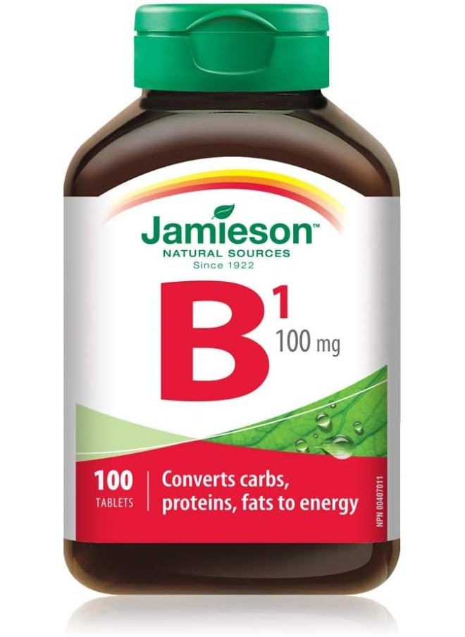 Jamieson Vitamin B1 (Thiamine) 100 Mg 100 Tablets  - Image 2