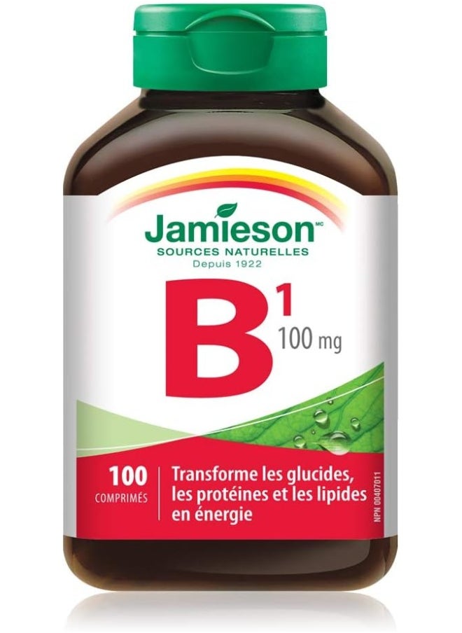 Jamieson Vitamin B1 (Thiamine) 100 Mg 100 Tablets  - Image 3