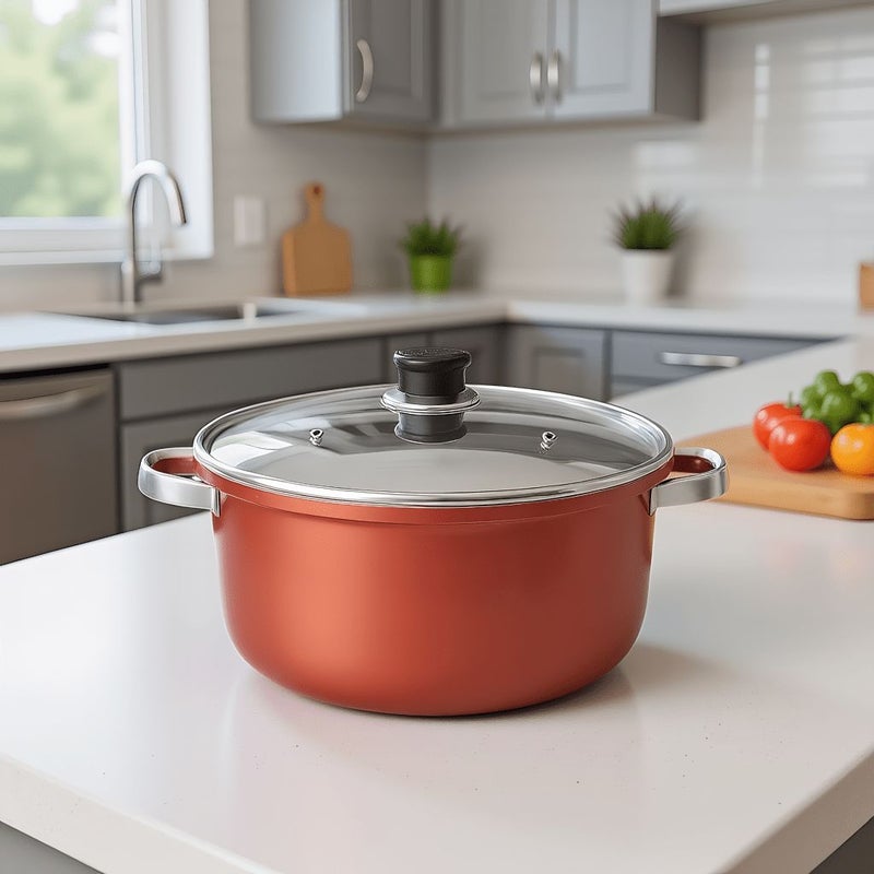 1pc Stew Pot with Lid 95oz Indoor Outdoor Cooking Tool for Shellfish Boil Camping Braising Noodle Soup Gas Induction Compatible Stockpot Home Kitchen Restaurant Holiday Gift - Image 3