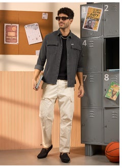 Beyoung Dark Grey  Shirt for Men  - Image 2