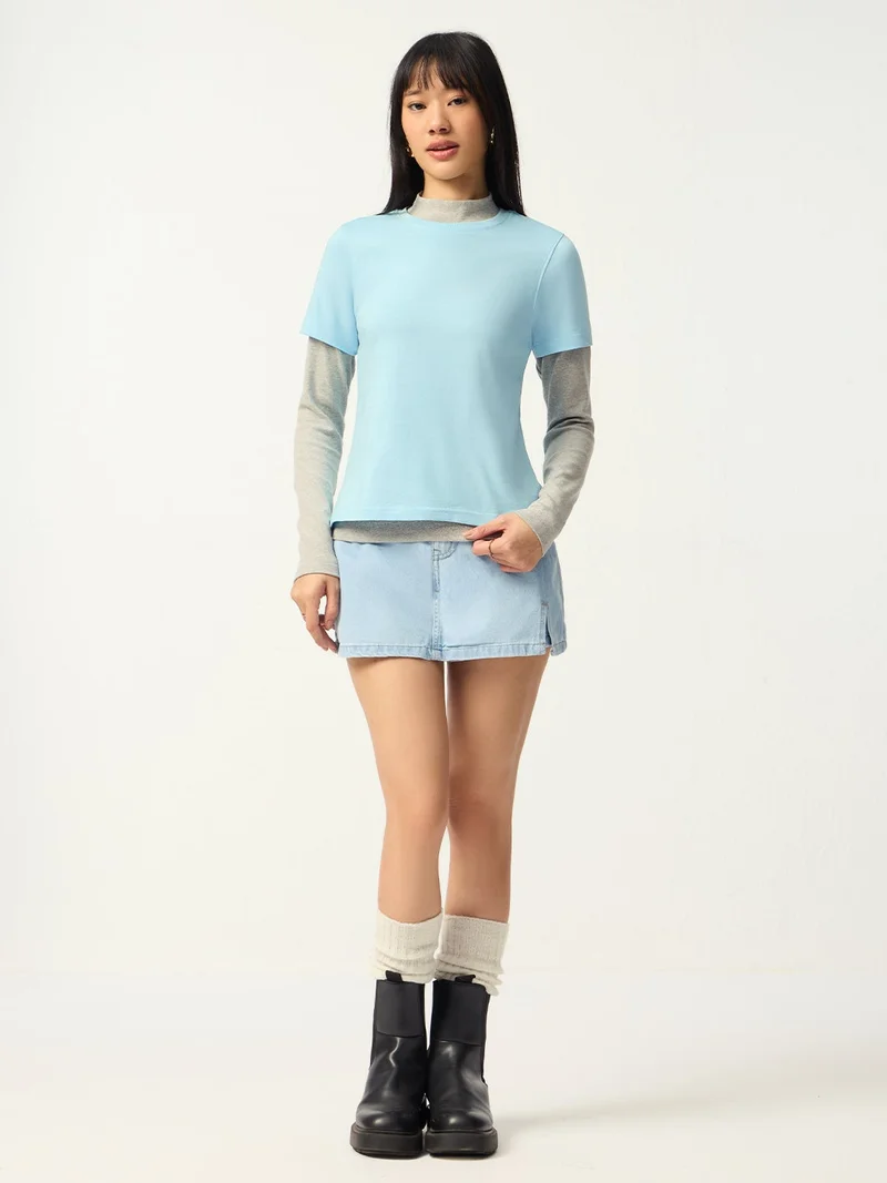 The Souled Store  Casual Classics: Baby Blue  | Best Price UAE