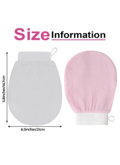 Oasisgalore 2 Pack Exfoliating Gloves Body Glove Shower Scrubbing Mitt for Body  - Image 2