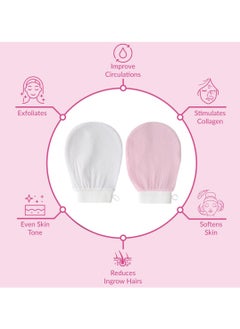 Oasisgalore 2 Pack Exfoliating Gloves Body Glove Shower Scrubbing Mitt for Body  - Image 4