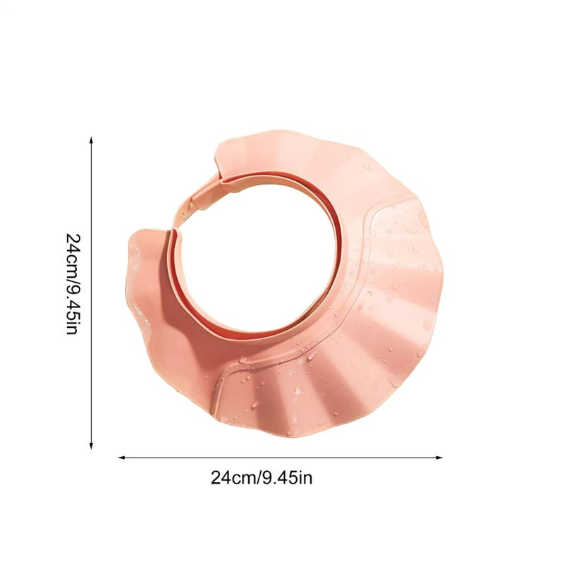 Pink Adjustable Bath Visor Hat For Safe Comfortable Hair Washing Adults Kids - Image 3