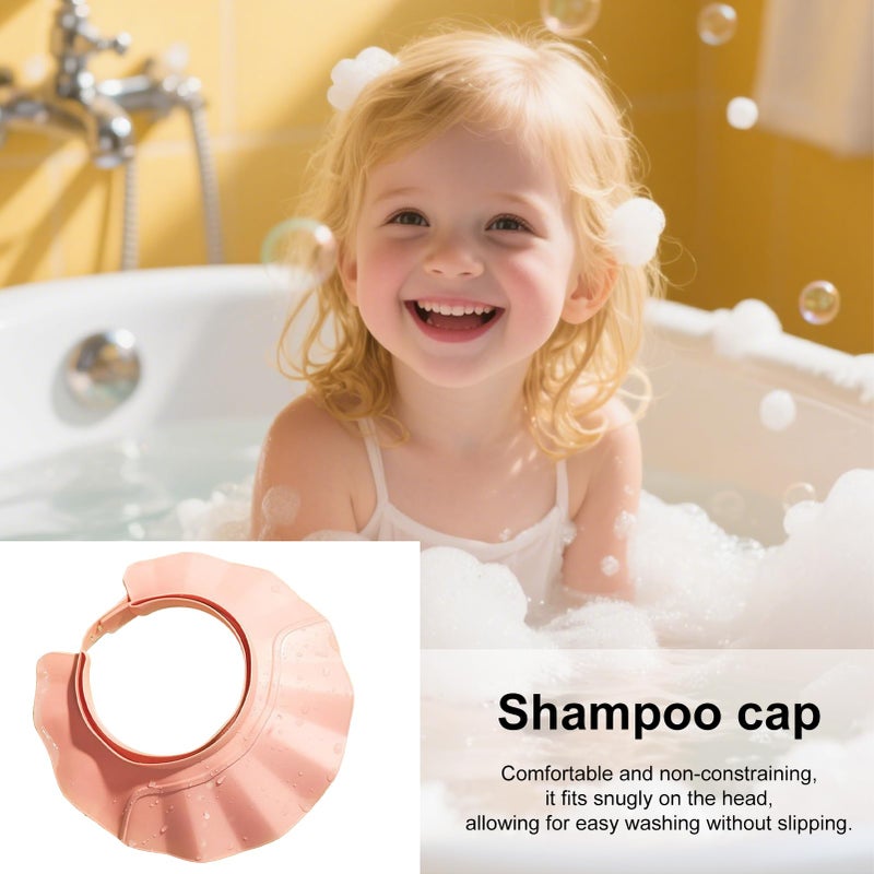Pink Adjustable Bath Visor Hat For Safe Comfortable Hair Washing Adults Kids - Image 4