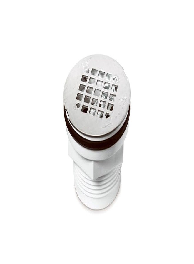 أوتي مصرف دش Oatey 2 بوصة 101 PNC PVC بدون تكلس مع مصفاة من الفولاذ المقاوم للصدأ - Image 1