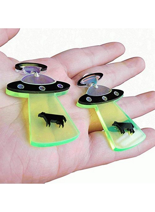 BOGZON Ufo Aliens Acrylic Earrings Jewelry Multiple Styles (B) - Image 3