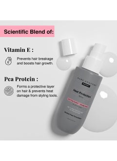 BARE ANATOMY Bare Anatomy Heat Protection Spray Serum| Controls Frizz for up to 24 Hrs | Vitamin E, Pea Protein & Veg Keratin Enriched | Paraben Free | For Women & Men | Vegan |230 °C Heat Protection 150 ml  - Image 3