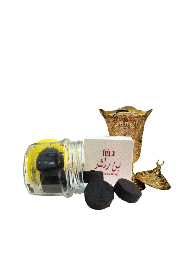 KAAF CREATIONS Bakhoor, Dukhoon Bin Rashid, Traditional Arabian Incense, Best for Home & Majlis, Long-Lasting, Rich Oud Fragrance 140g - Image 3