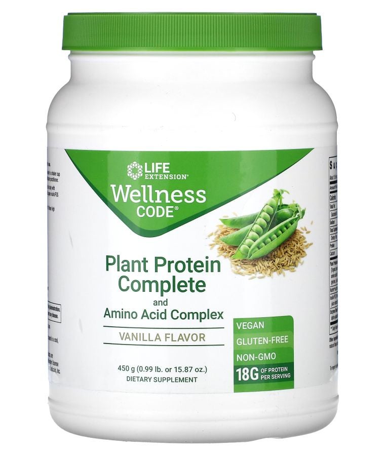 Wellness Code Plant Protein Complete and Amino Acid Complex Vanilla 0.99 lb (450 g)