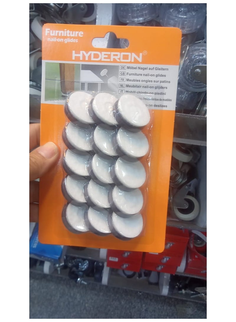 26mm Nail Head Protective Furniture Pads Furniture Floor Protectors Anti-Slip Floor Protector to Hold Furniture in Place 