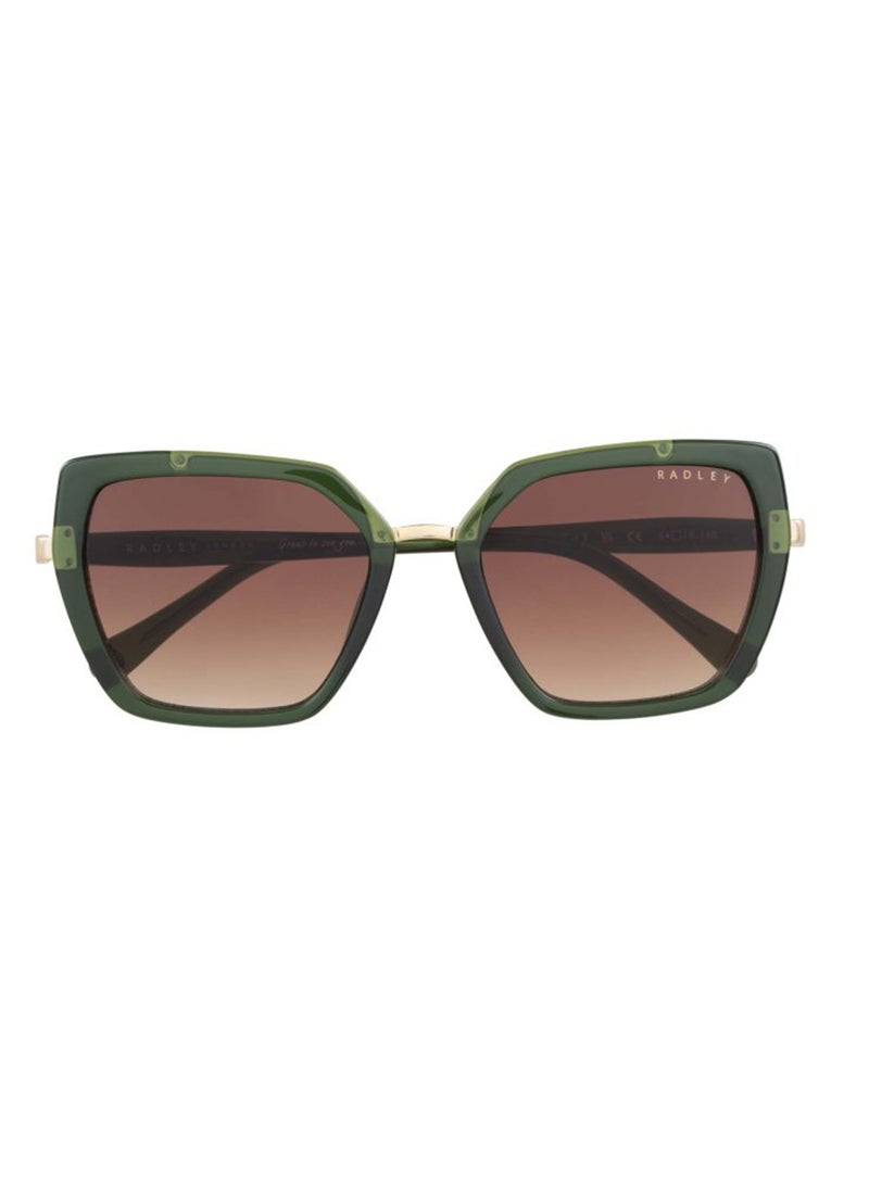 Radley نظارات شمسية نسائية سداسية الشكل قطبية خضراء 54 مم - Image 2