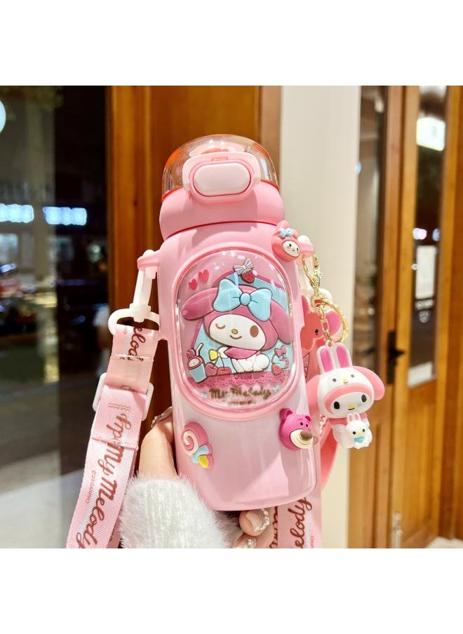 Generic - Sanrio Coolomi Children's Thermos Cup Primary School Student Water Cup School Special Girl Straw Kettle New - Image 1