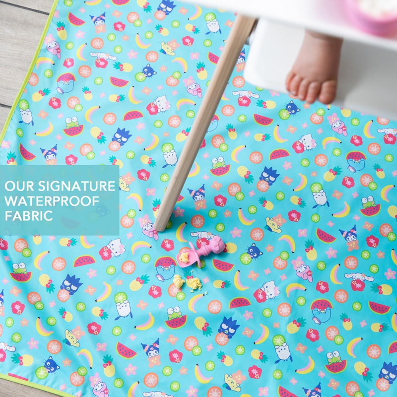 Bumkins Baby Splat Mat for Under High Chair, Babies Toddlers Eating Mess Mat, Waterproof Reusable Cloth for Arts and Crafts, Playtime for Kids, Floors or Tables, Fabric 42inx42in, Sanrio Hello Kitty - Image 3