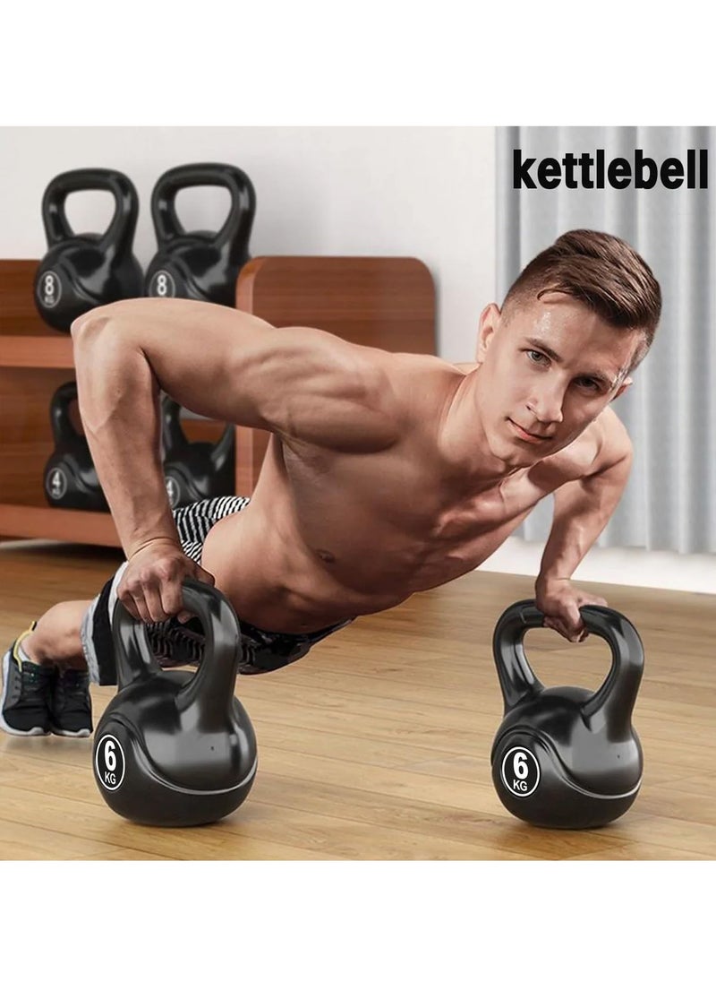 Sky Land Black Kettlebell Weights, Strength Training Kettlebell Dumbbell For Weightlifting- 14kg  - Image 2