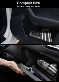 Draxon Hand Vacuum Cleaner Cordless Draxon Portable Handheld Wireless High Power Multifunctional Cleaner Rechargeable with 3 Washable Filters and Strong Suction Brushless Motor for Car, Office, Sofa and Home  - Image 5