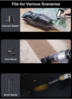 Draxon Hand Vacuum Cleaner Cordless Draxon Portable Handheld Wireless High Power Multifunctional Cleaner Rechargeable with 3 Washable Filters and Strong Suction Brushless Motor for Car, Office, Sofa and Home  - Image 4