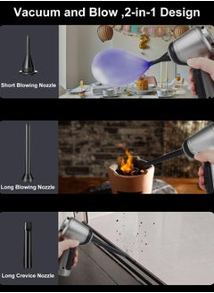 Draxon Hand Vacuum Cleaner Cordless Draxon Portable Handheld Wireless High Power Multifunctional Cleaner Rechargeable with 3 Washable Filters and Strong Suction Brushless Motor for Car, Office, Sofa and Home  - Image 3