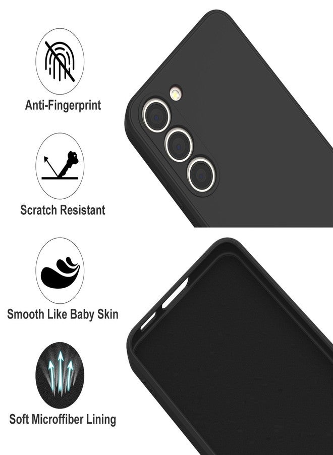 Vanjua Case for Samsung Galaxy S23 (Only), Stylish Liquid Silicone Slim Full-Body Protective Cover Compatible with Samsung Galaxy S23 5G 6.1 Inch Phone Case (Black) - Image 5