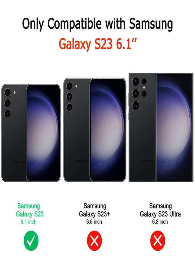 Vanjua Case for Samsung Galaxy S23 (Only), Stylish Liquid Silicone Slim Full-Body Protective Cover Compatible with Samsung Galaxy S23 5G 6.1 Inch Phone Case (Black) - Image 2