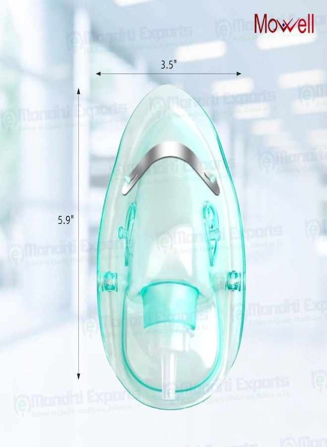 Mowell Oxygen Mask Adult, Pack of (10) - Image 4