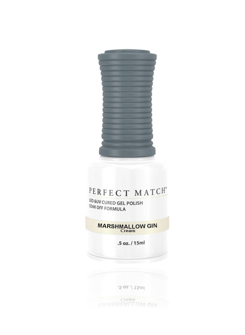 Lechat Perfect Match Gel Nail Polish 15ml Soak Off Long Lasting High Shine UV LED Gel Non Toxic Easy Application Wide Color Range for Manicure and Pedicure Marshmallow Gin PMS35 - Image 1