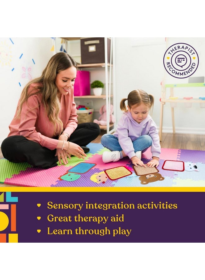 Special Supplies Sensory Mats For Early Learning Development, Tactile Textured Pads With Cute, Colorful Animals, Hand-On Play For Touch Sensitive Kids  - Image 4