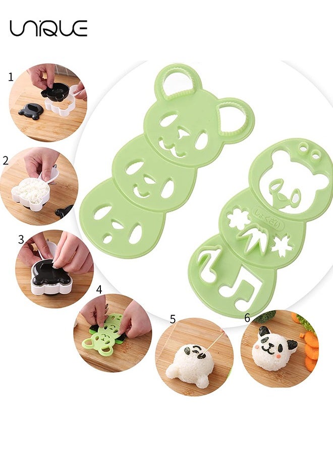 4 Piece Rice Ball Mould Set - Cute Rice Ball Mould - Sushi Mould - Sandwich DIY Kitchen Tools