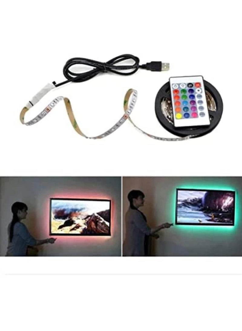 co arma Multicolor RGB Strip Lights with Remote Control, Waterproof, Perfect for Bedroom, TV, Desktop, Aquarium Decoration  - Image 5