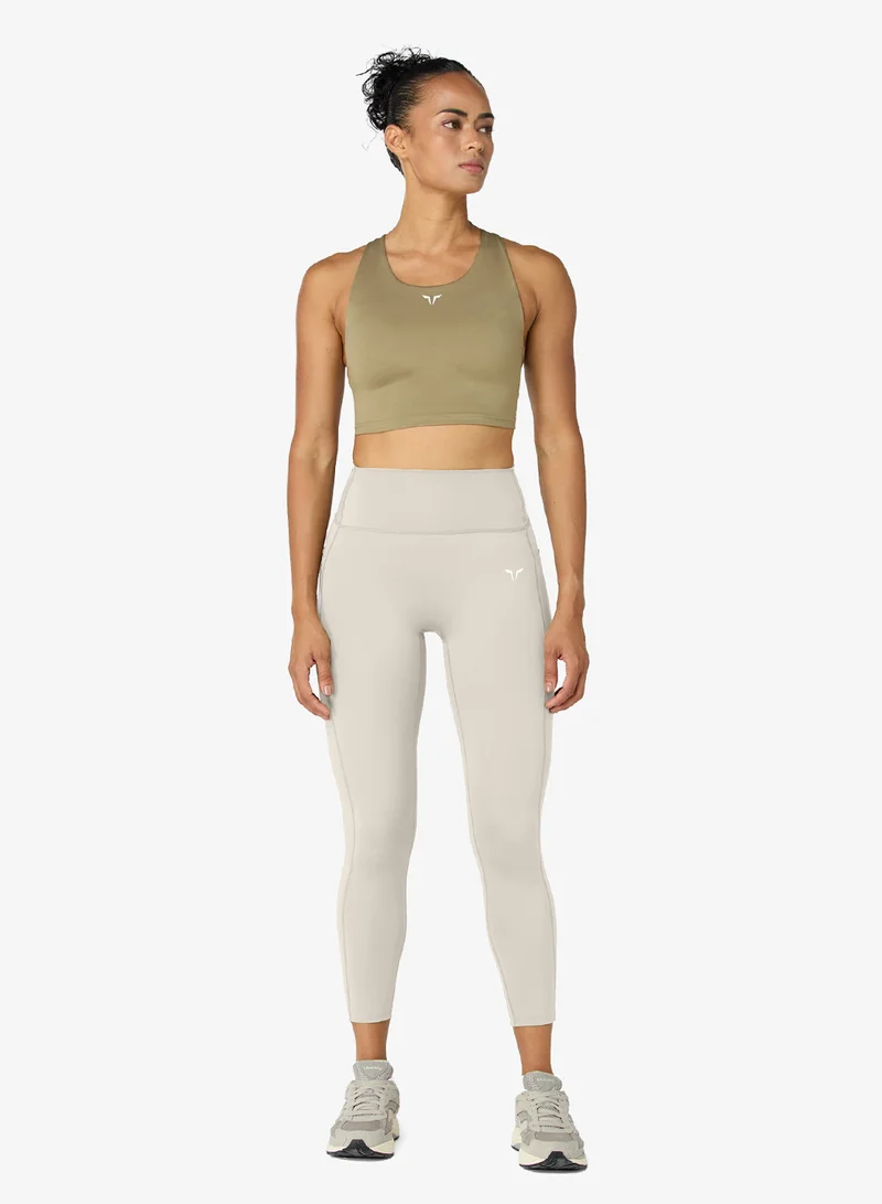 سكوات وولف ليغينغز بخصر مرتفع بطول  بوصة