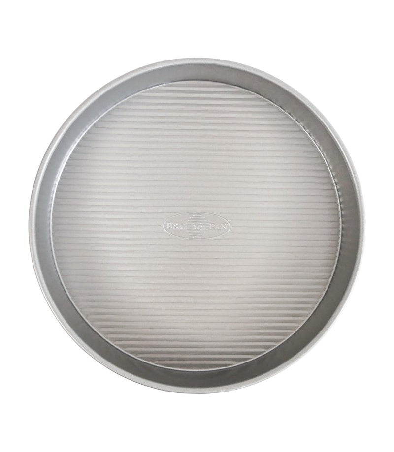 USA Pan صينية كعكة دائرية غير لاصقة من USA Pan، 10 بوصة، فولاذ مؤكسد - Image 1