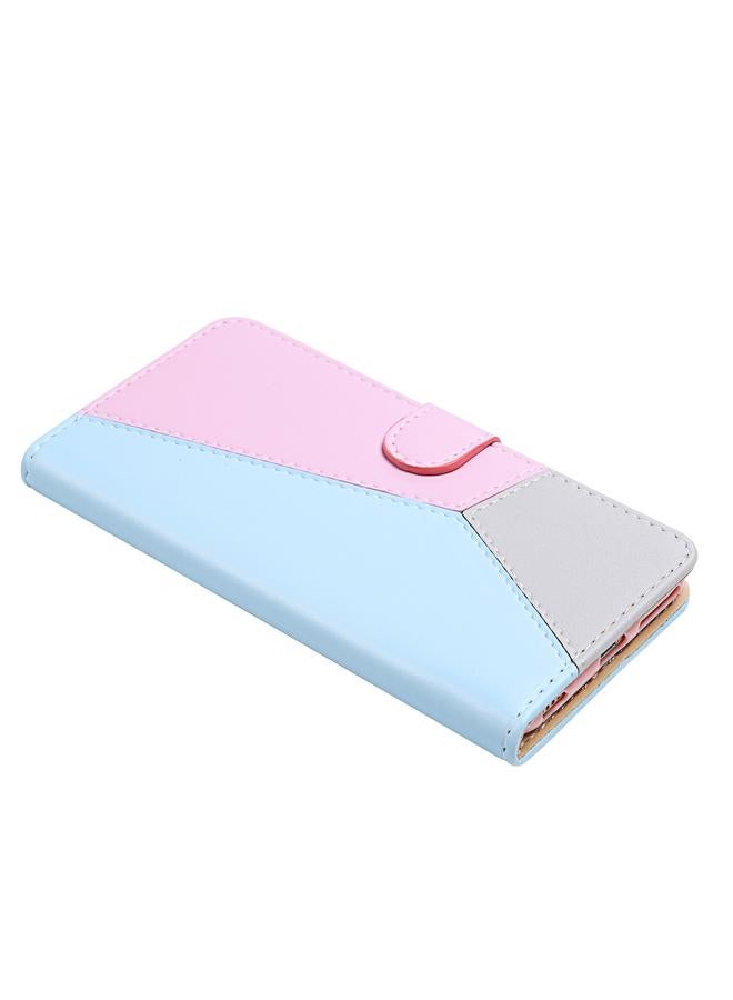 S-TOP Case For Samsung Galaxy A34 5G Tricolor Stitching Horizontal Flip Leather Phone Case - Image 4
