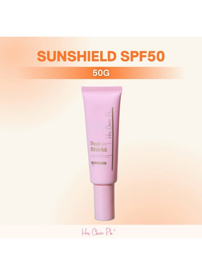 Her Choice Ph Sun Shield Daily UV Protection Cream with Lightweight Formula – Provides reliable broad-spectrum protection while helping maintain skin moisture. The gentle, easy-to-apply formula spreads evenly and leaves skin feeling fresh, soft, and protected from environmental stressors. - Image 4