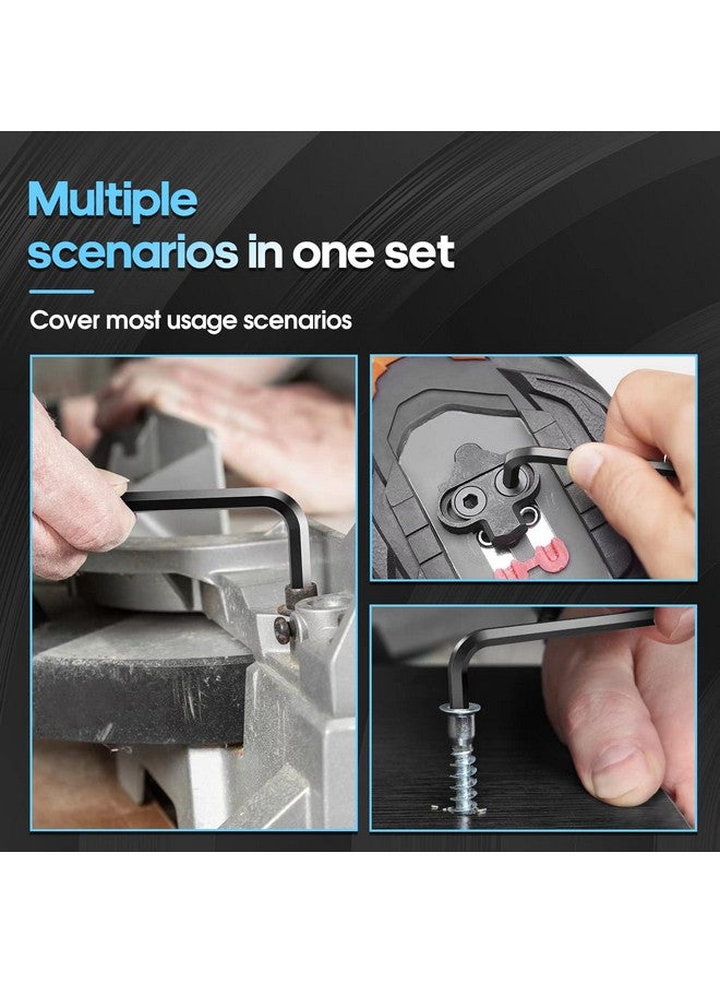 DISEN 13 Pieces Hex Key Allen Wrench Set Metric Size with Ball End, 1.27-10 MM, Long Arm Ball Design, Chrome Vanadium Steel - Image 4