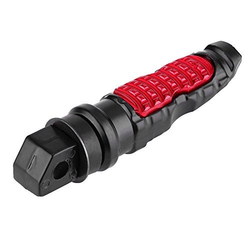 Ymiko Motorcycle Foot Pegs Pedals with 8mm Hole Universal Motorcycle Passenger Rear Foot Pedals 1 Pair(red) - Image 1