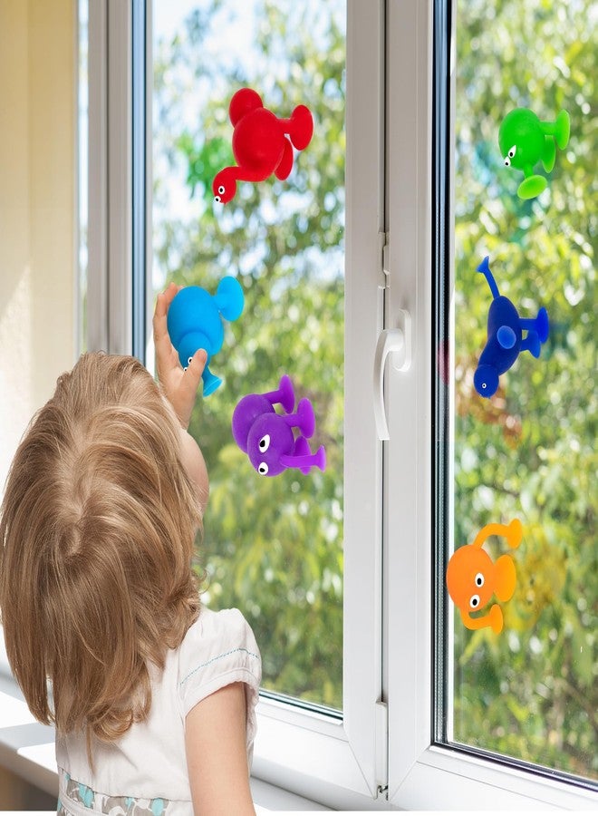 ArtCreativity Suction Cup Bath Toys for Toddlers - Set of 12 Suction Cup Toys - Mold Free Bath Toys in Assorted Colors and Shapes - Suction Toys for Toddlers - Cool Creatures for Baththub Play - Image 3